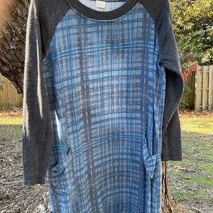 Poetry casual dress with baseball style sleeves